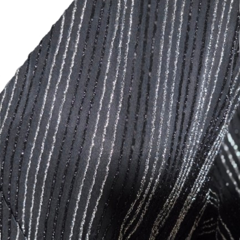 Torrid Black Glitter Stripe Wrap Dress Size 2 (18/20) NWOT image 6
